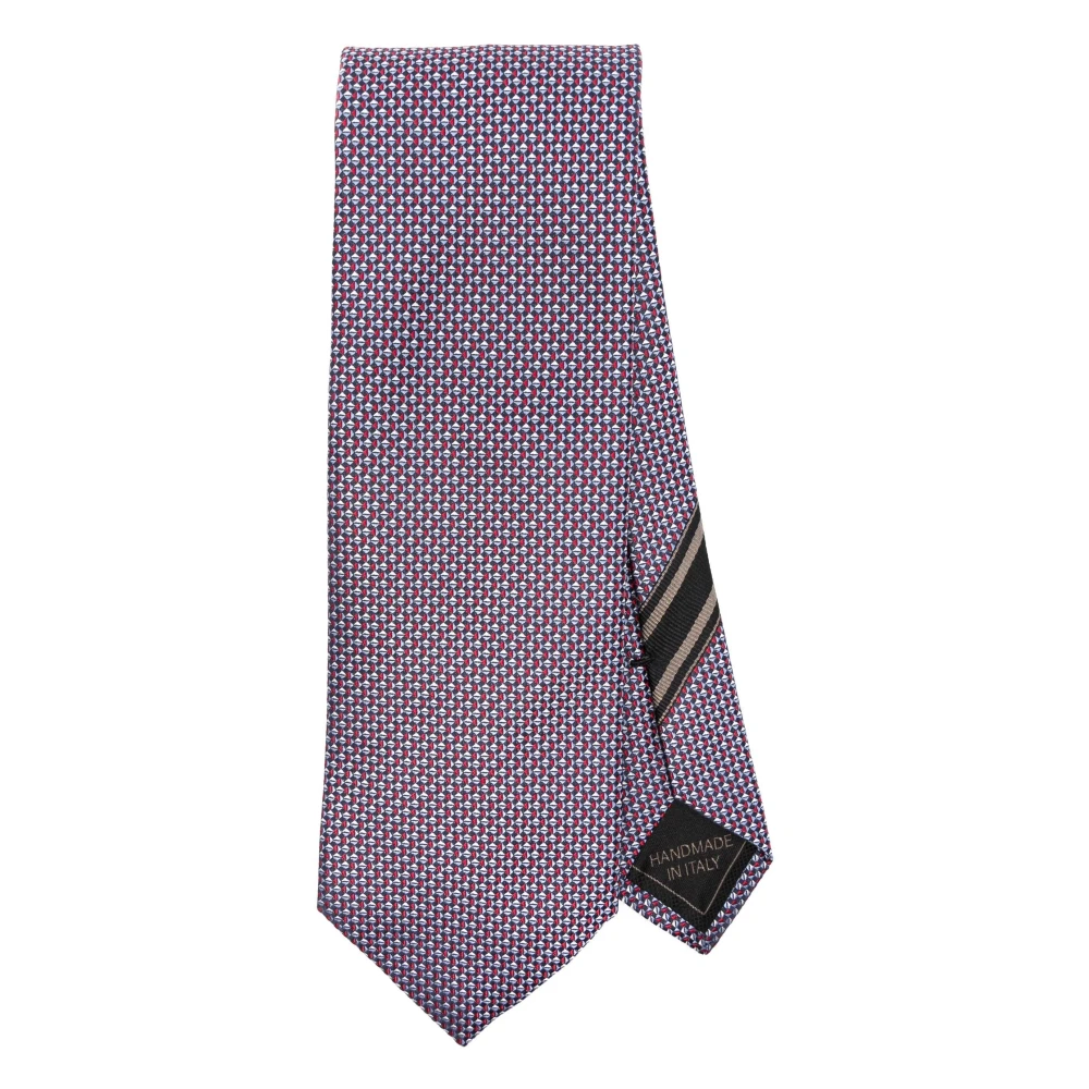 Brioni Elegant Blauw Zijden Sjaal Blue Heren