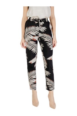 floral-pattern-buckle-bow-trousers