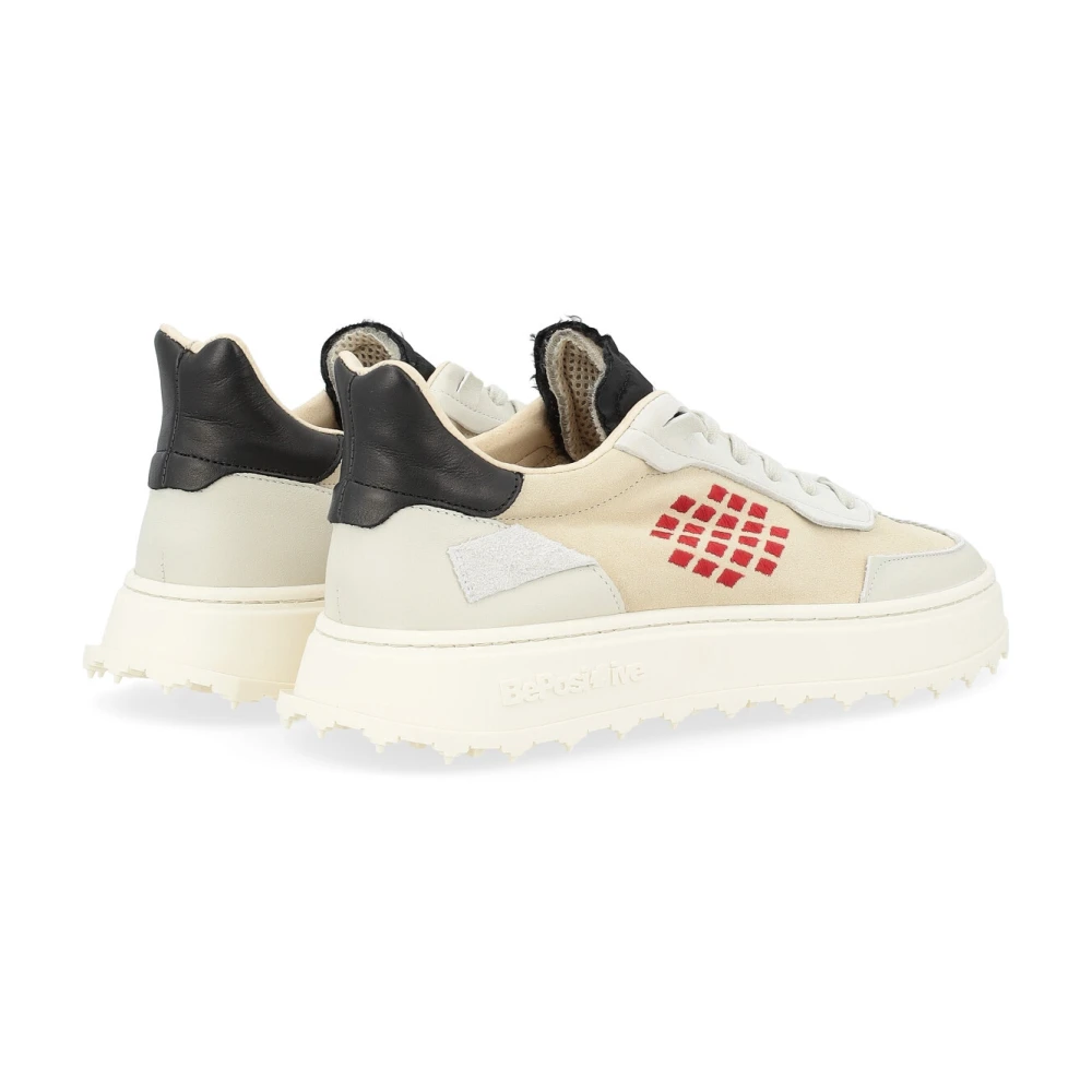 Be Positive Cuprace Basket Sneaker in Beige en Wit Beige Heren