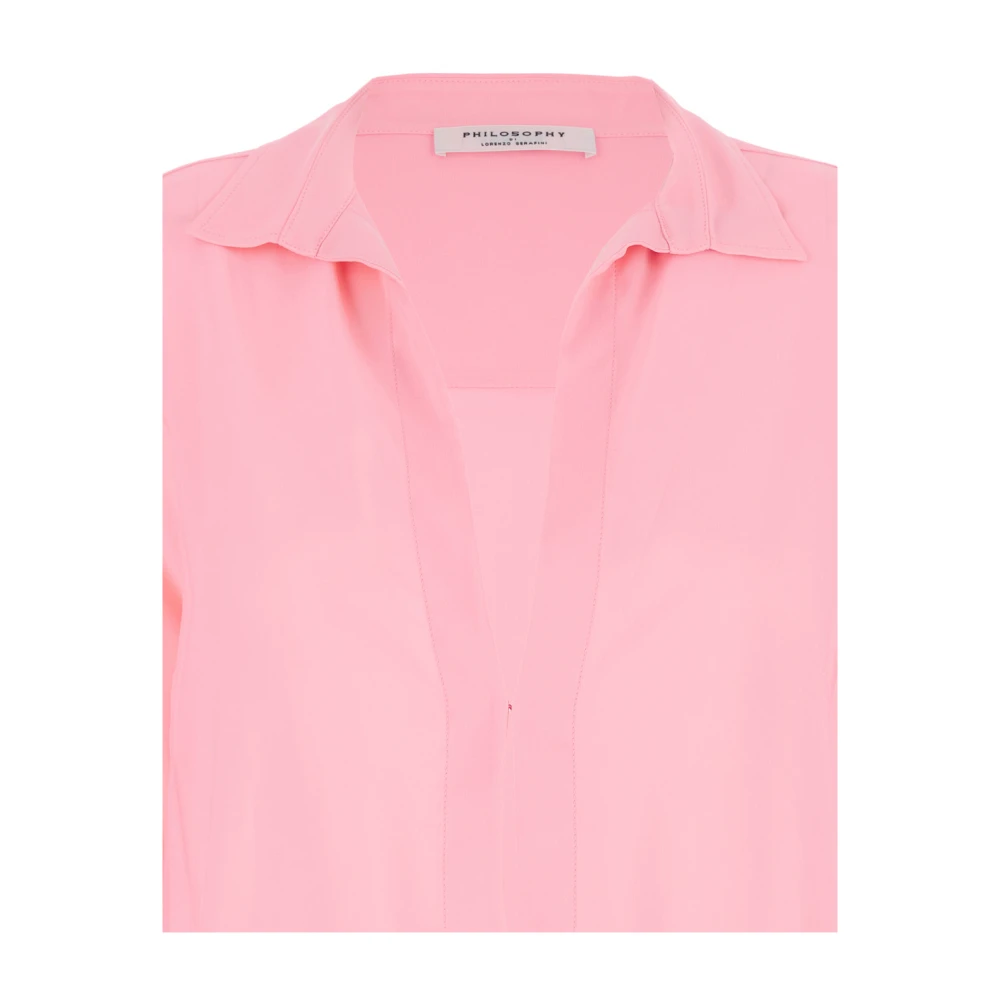 Philosophy di Lorenzo Serafini Roze Shirt Look43 Pink Dames