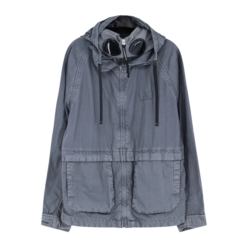 C.p. Company Men's Gray 50 Fili Wax Explorer Jacket - Light Jackets - Xl - Jackets