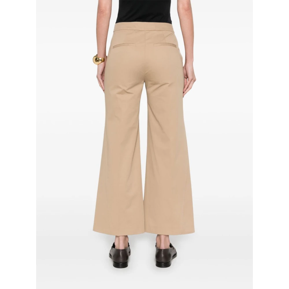 Semicouture Khaki Broek Dameskleding Beige Dames