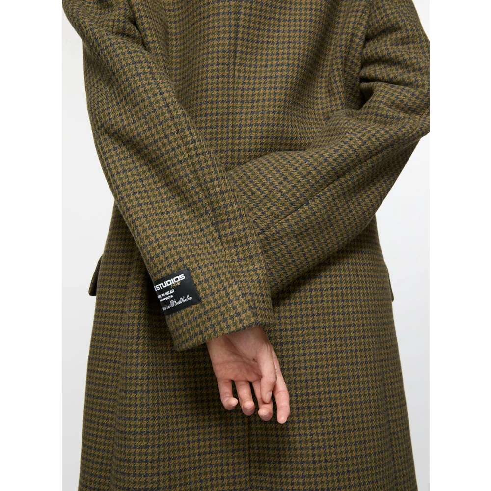 Acne Studios Khaki Groene Stijlvolle buitenjas Green Dames