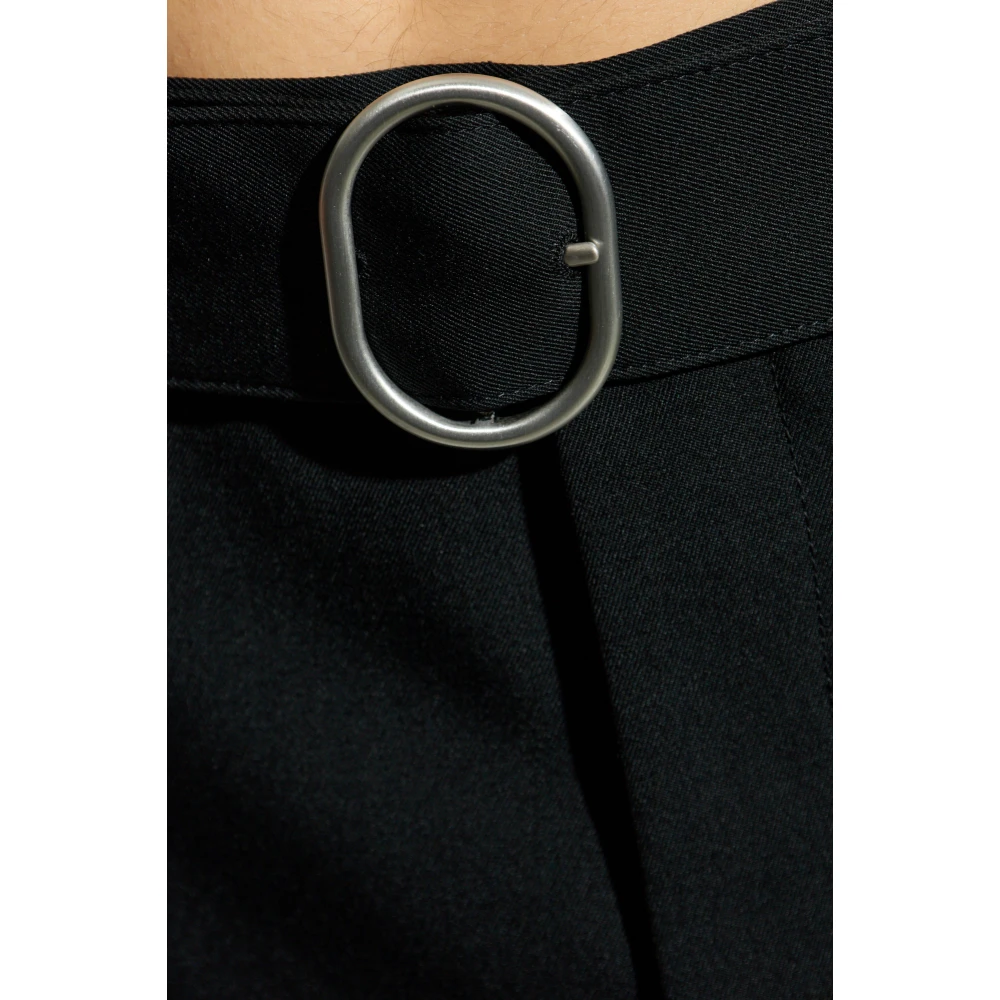 Jil Sander Broek met riem Black Heren
