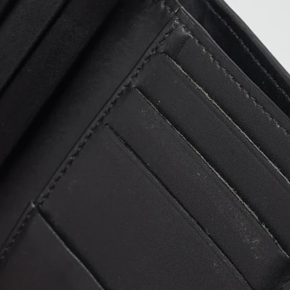 Valentino Vintage Pre-owned Leather wallets Black Heren