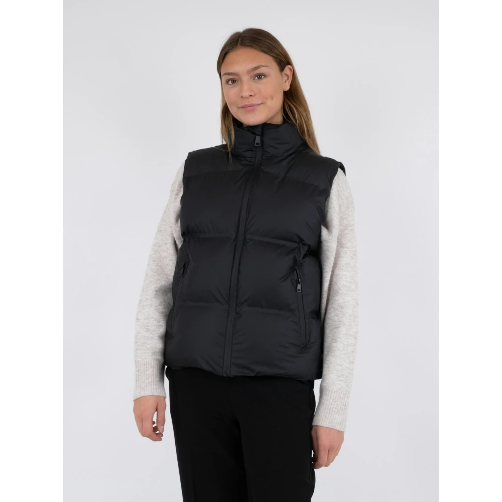 NEO NOIR Gewatteerd Waterdicht Vest Black Dames