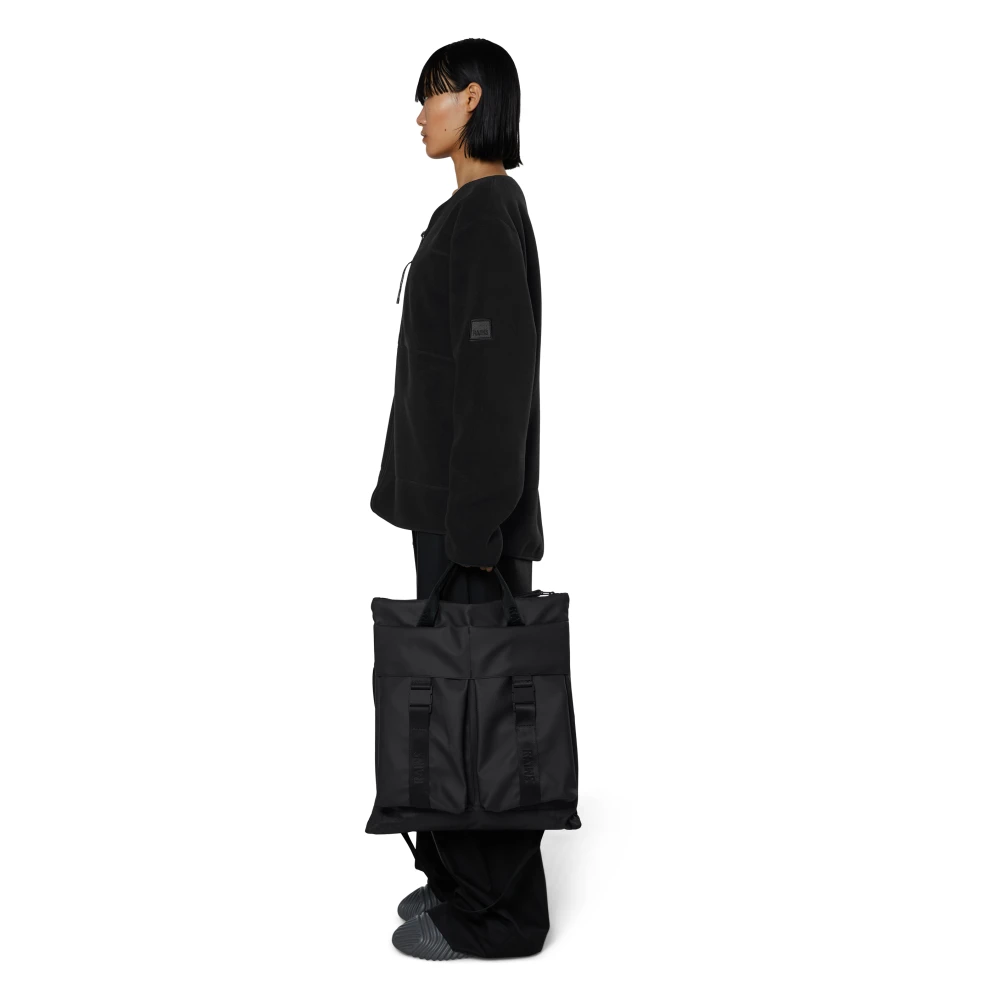 Rains Trail Tote Bag Black Unisex