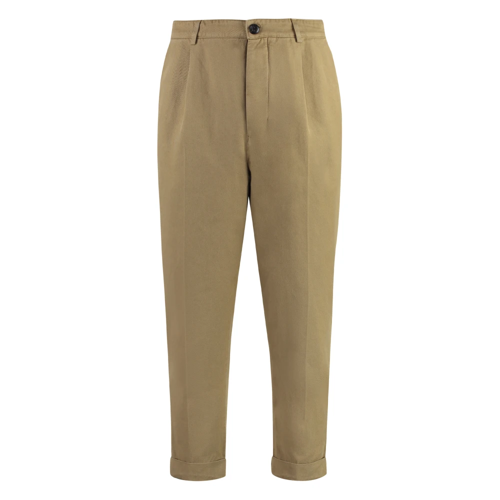 Dondup Męski Beżowy Spodnie, Mężczyzna,, Spodnie Chino Z Bawełny Stretch W33
