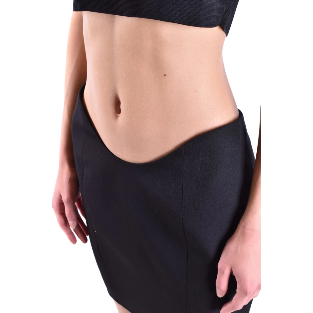 Balmain Zwarte Stijlvolle Rok Ss22 Black Dames