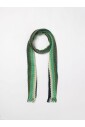 echarpe-en-laine-zigzag-vert