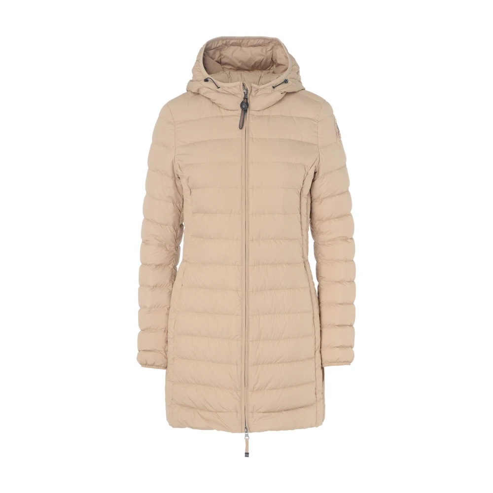 Parajumpers Lång Quiltad Jacka Irene Cappuccinofärg Beige, Dam