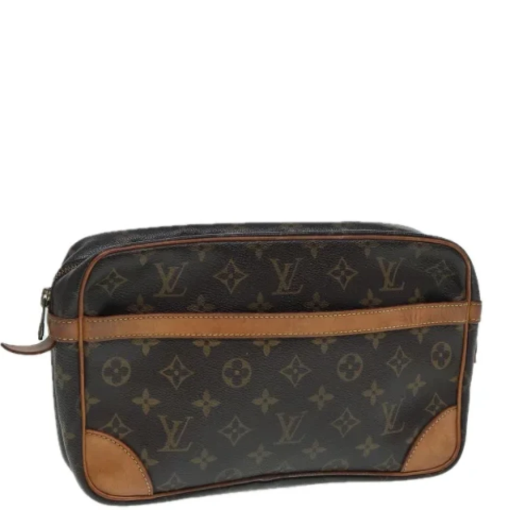 Louis Vuitton Vintage Pre-owned Canvas clutches Brown Dames