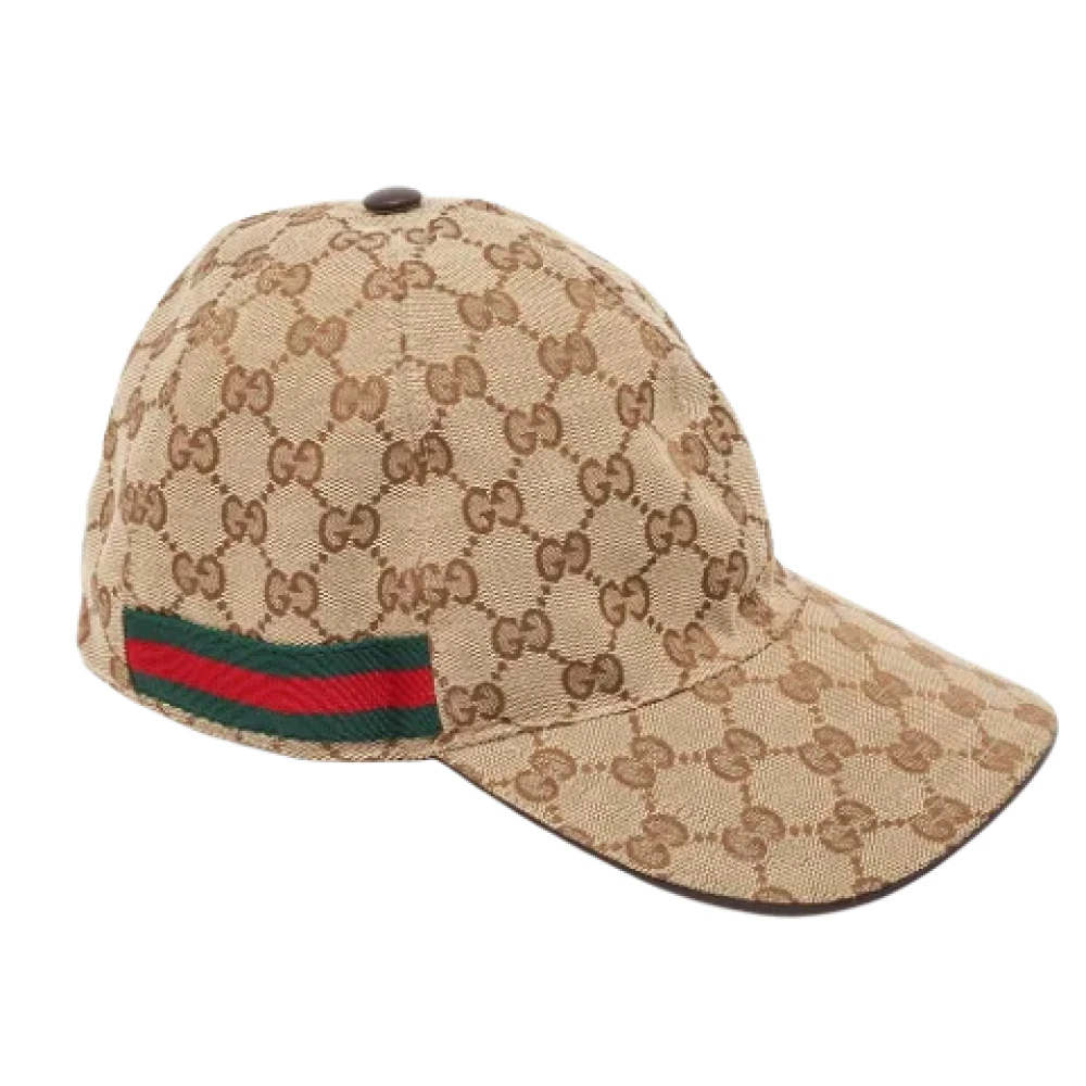 Gucci Vintage Pre-owned Fabric hats Brown Dames