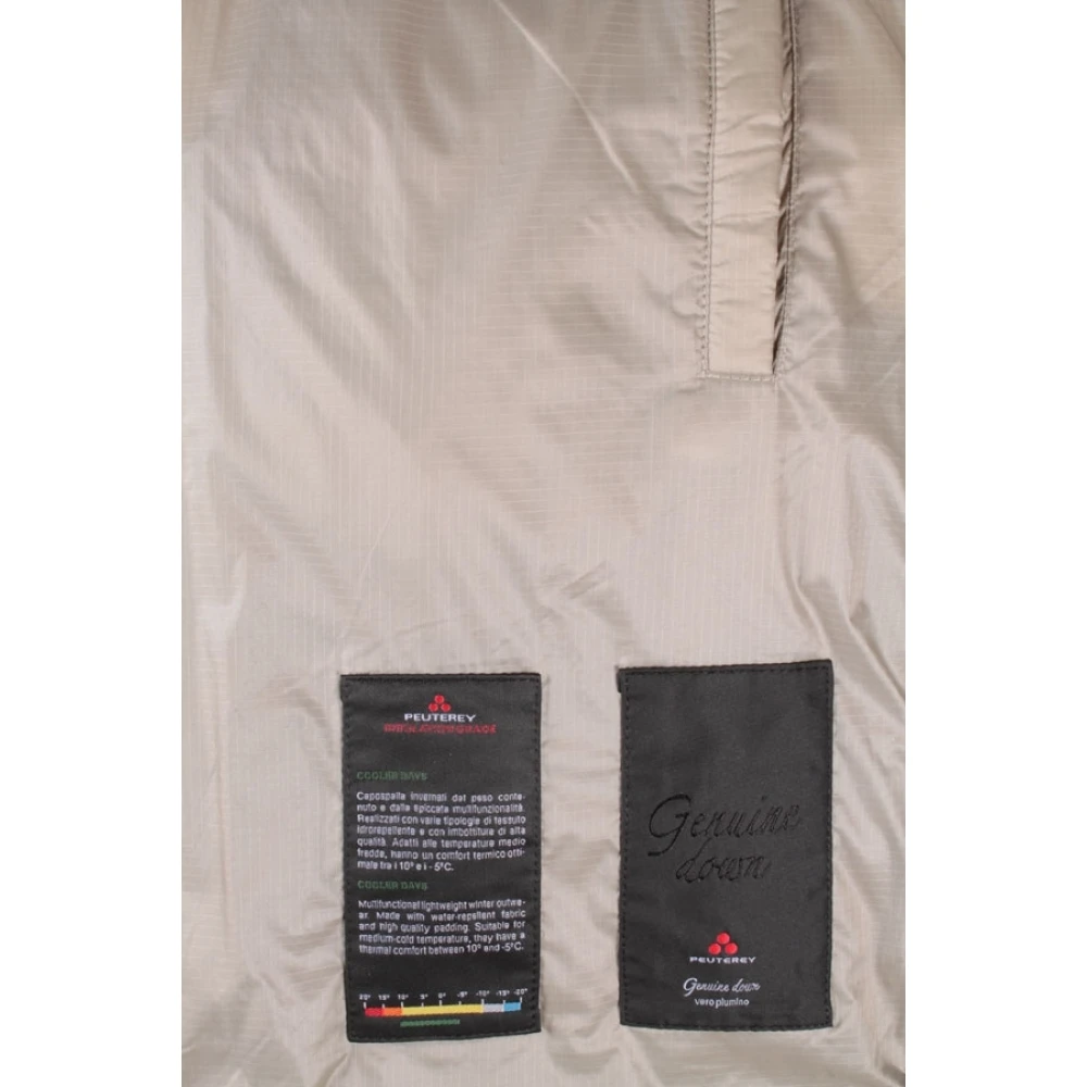 Peuterey Beige Heren Gewatteerde Jas Beige Heren