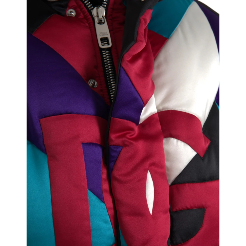 Dolce & Gabbana Multicolor Logo Windbreaker Jas Multicolor Heren