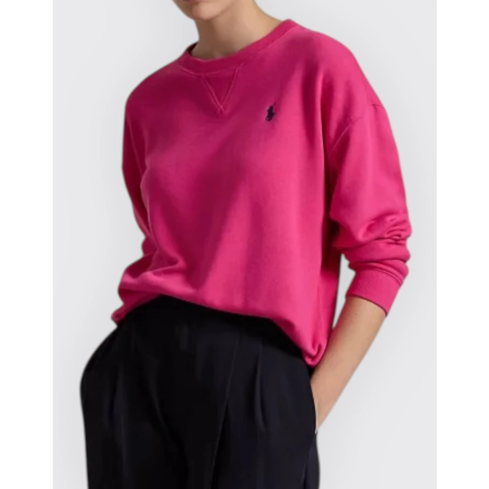 Polo Ralph Lauren Fleece Sweater Pink Dames