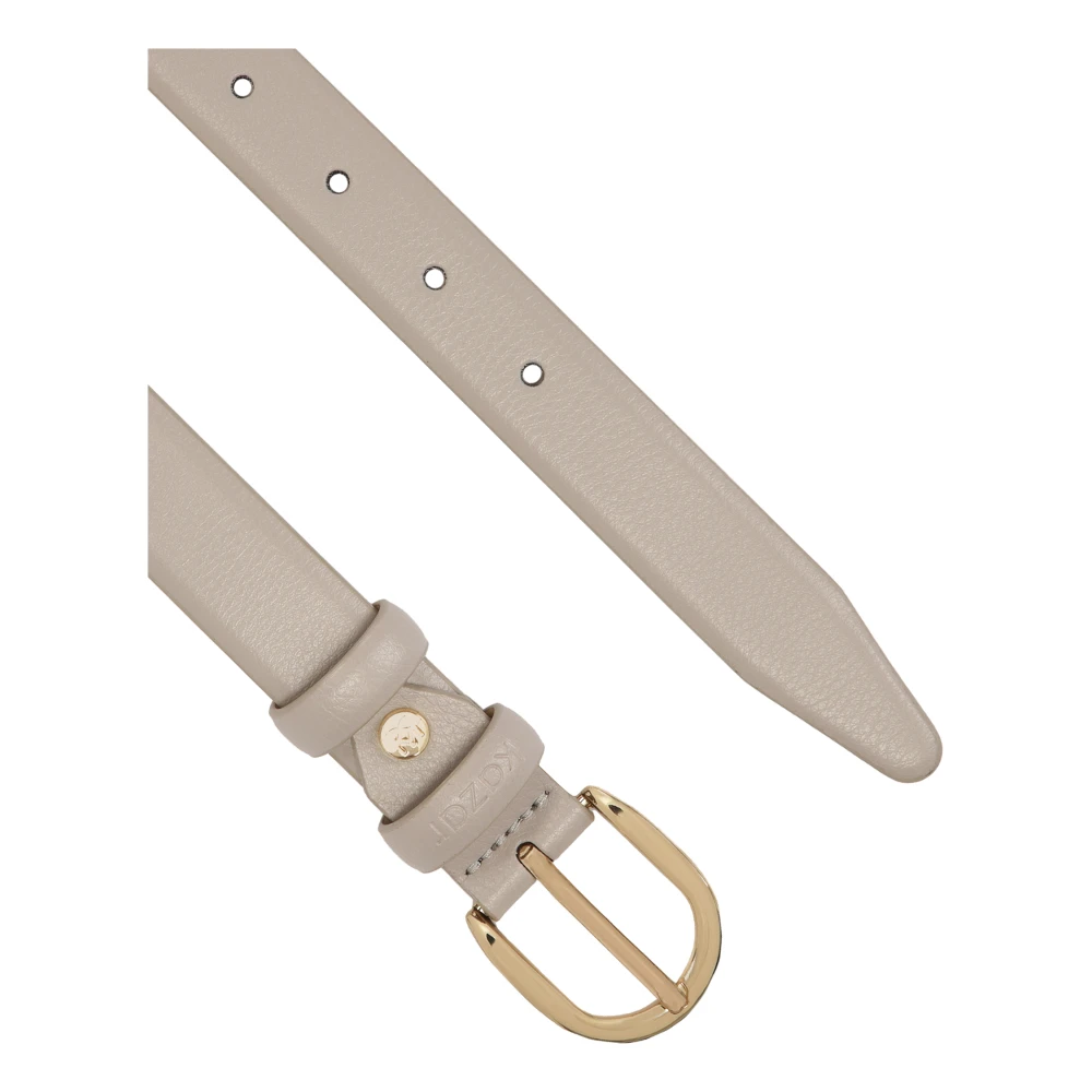 Kazar Grijze leren riem Gray Dames