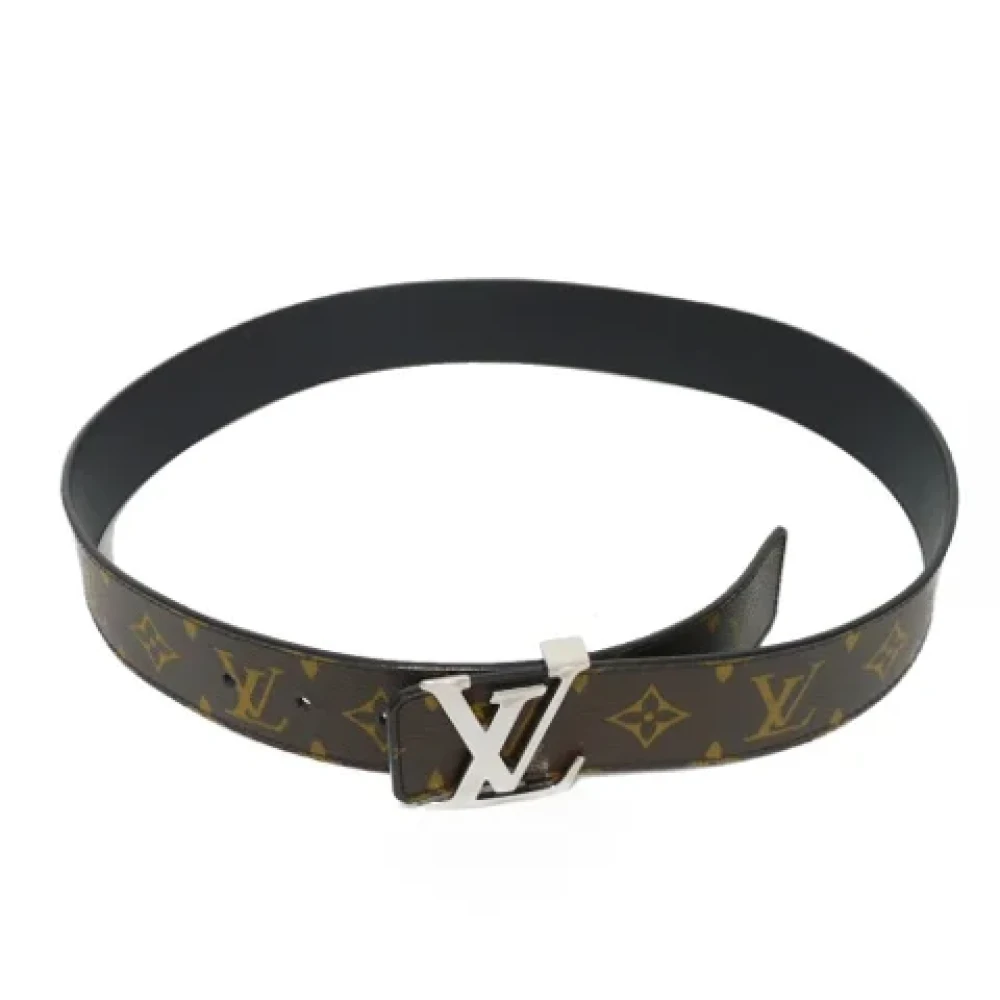Louis Vuitton Vintage Pre-owned Leather belts Black Dames