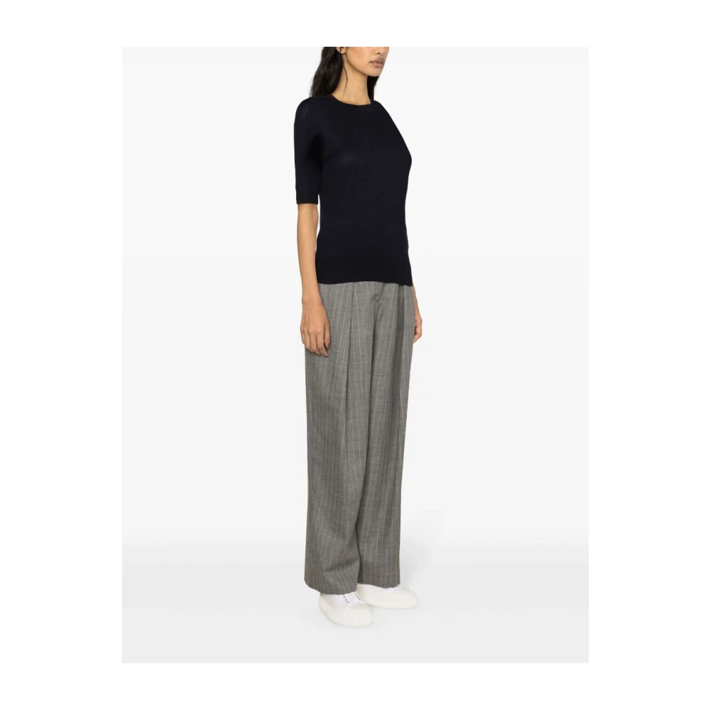 Wild Cashmere Round-neck Knitwear Blue Dames