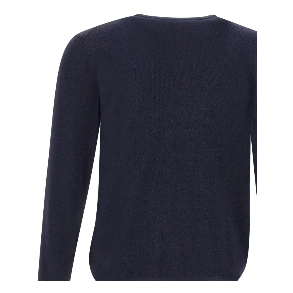 Harmont & Blaine Heren trui van wol navy blauw lange mouwen Blue Heren