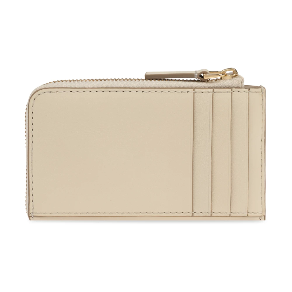 Marc Jacobs Leren portemonnee 'The J Marc' Beige Dames