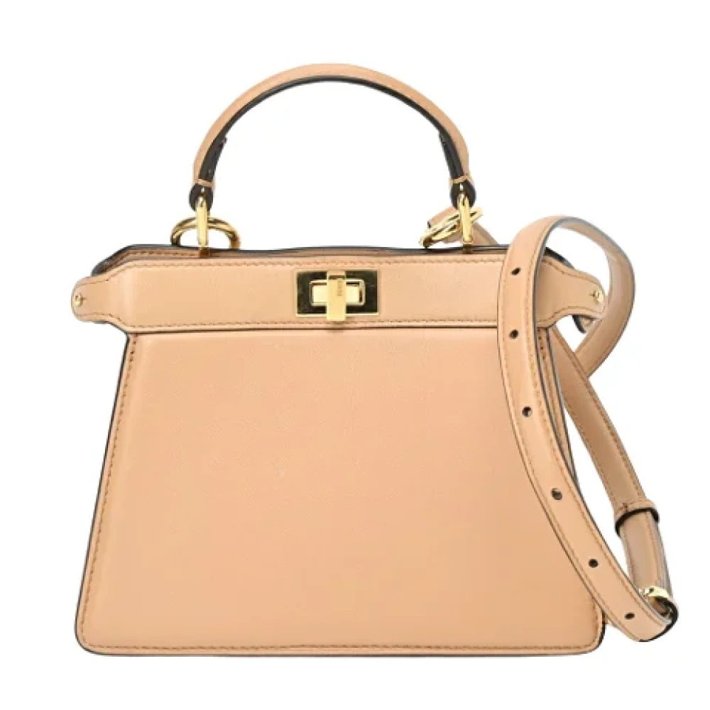 Fendi Vintage Pre-owned Canvas fendi-bags Beige Dames