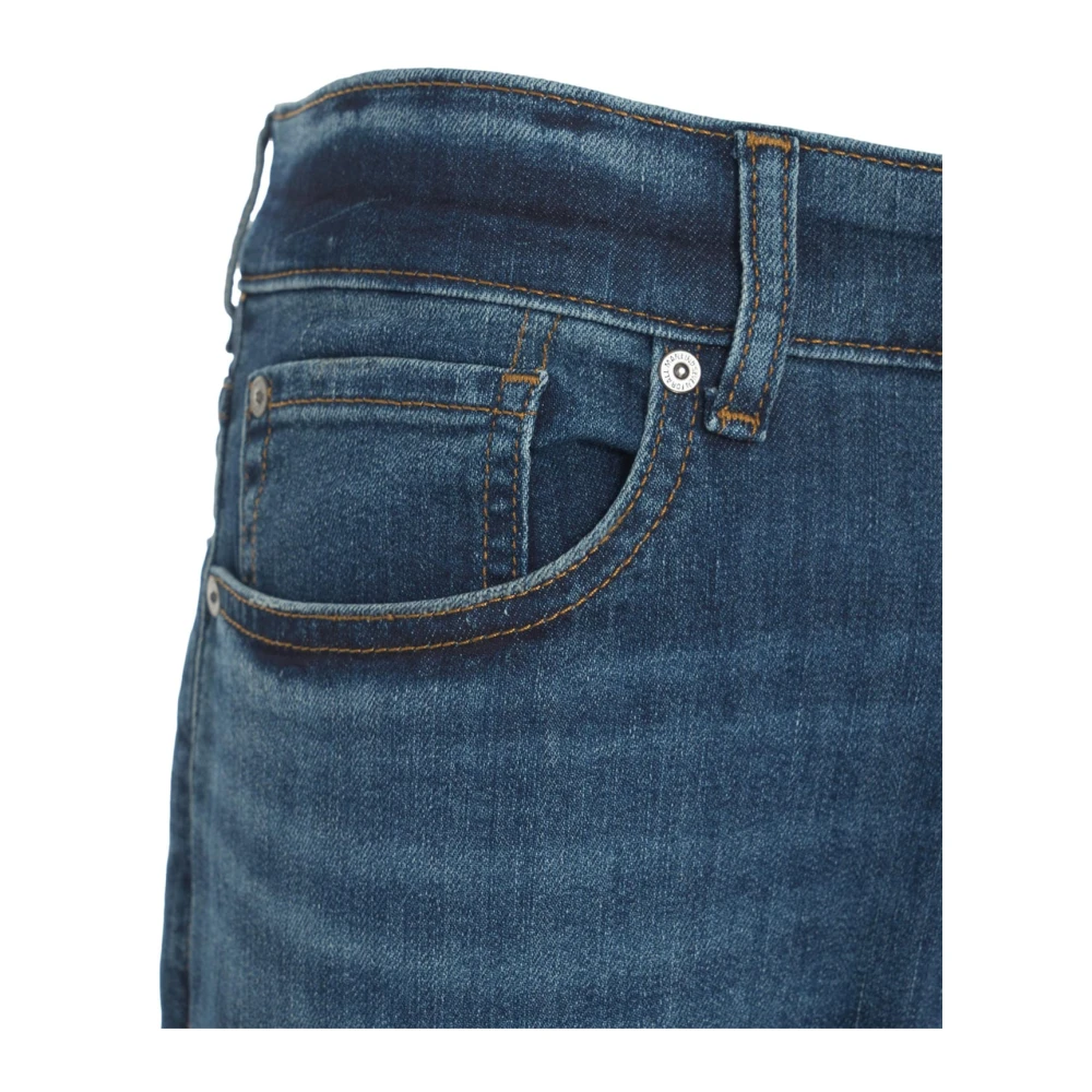 7 For All Mankind Blauwe Slimmy Slim Fit Jeans Blue Heren