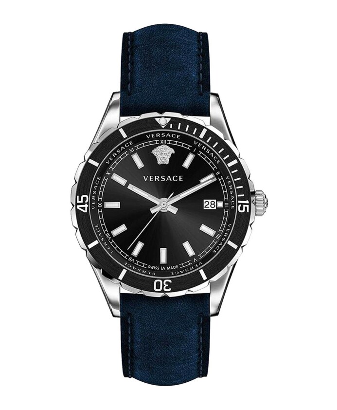 montre-analogique-en-daim-bleu