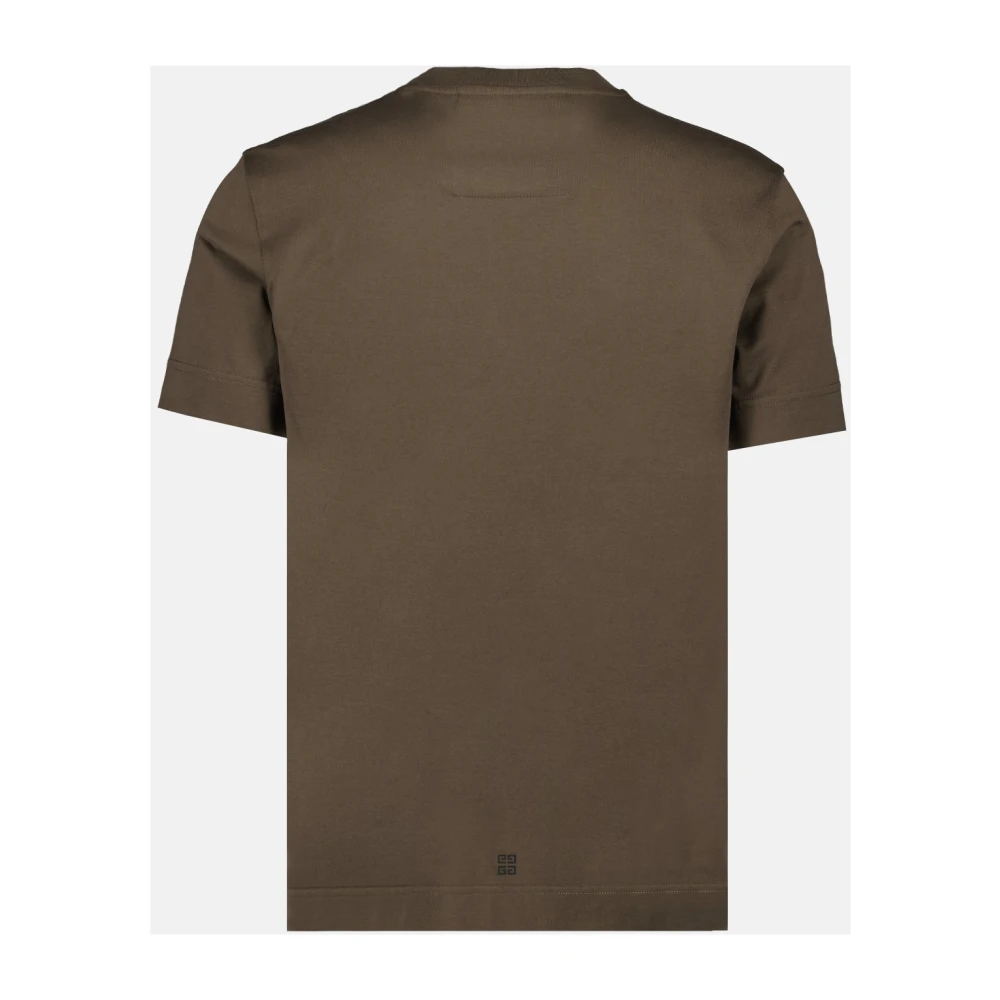 Givenchy Logo Print T-Shirt Brown Heren