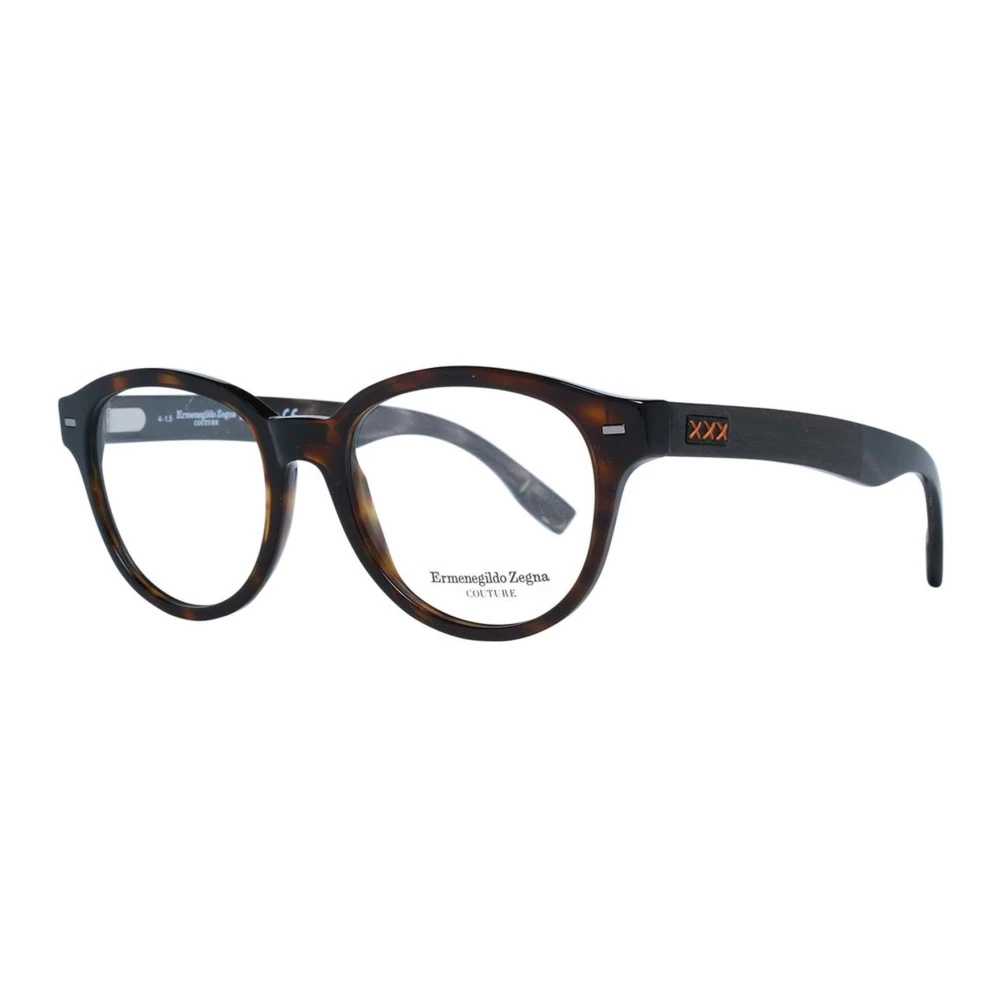 Ermenegildo Zegna Stijlvolle bruine ronde optische monturen Brown Heren