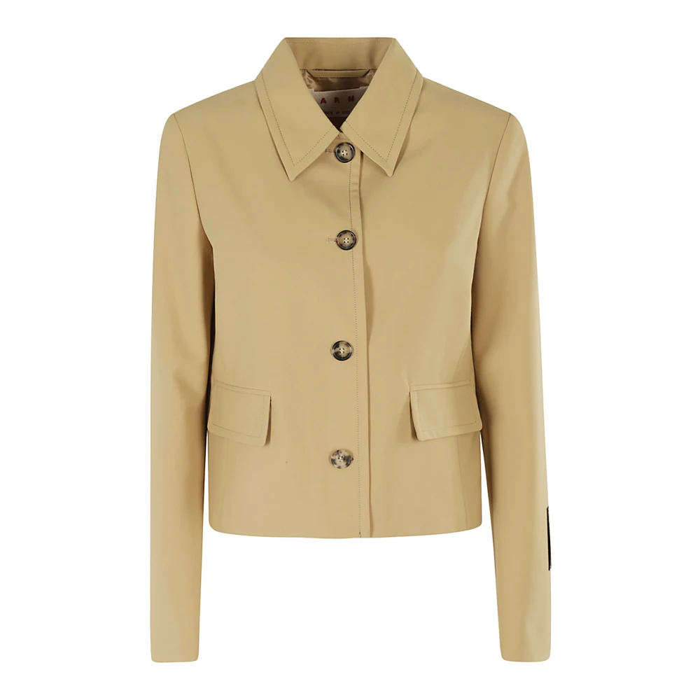 Marni Stijlvolle Jas voor Alle Gelegenheden Beige Dames
