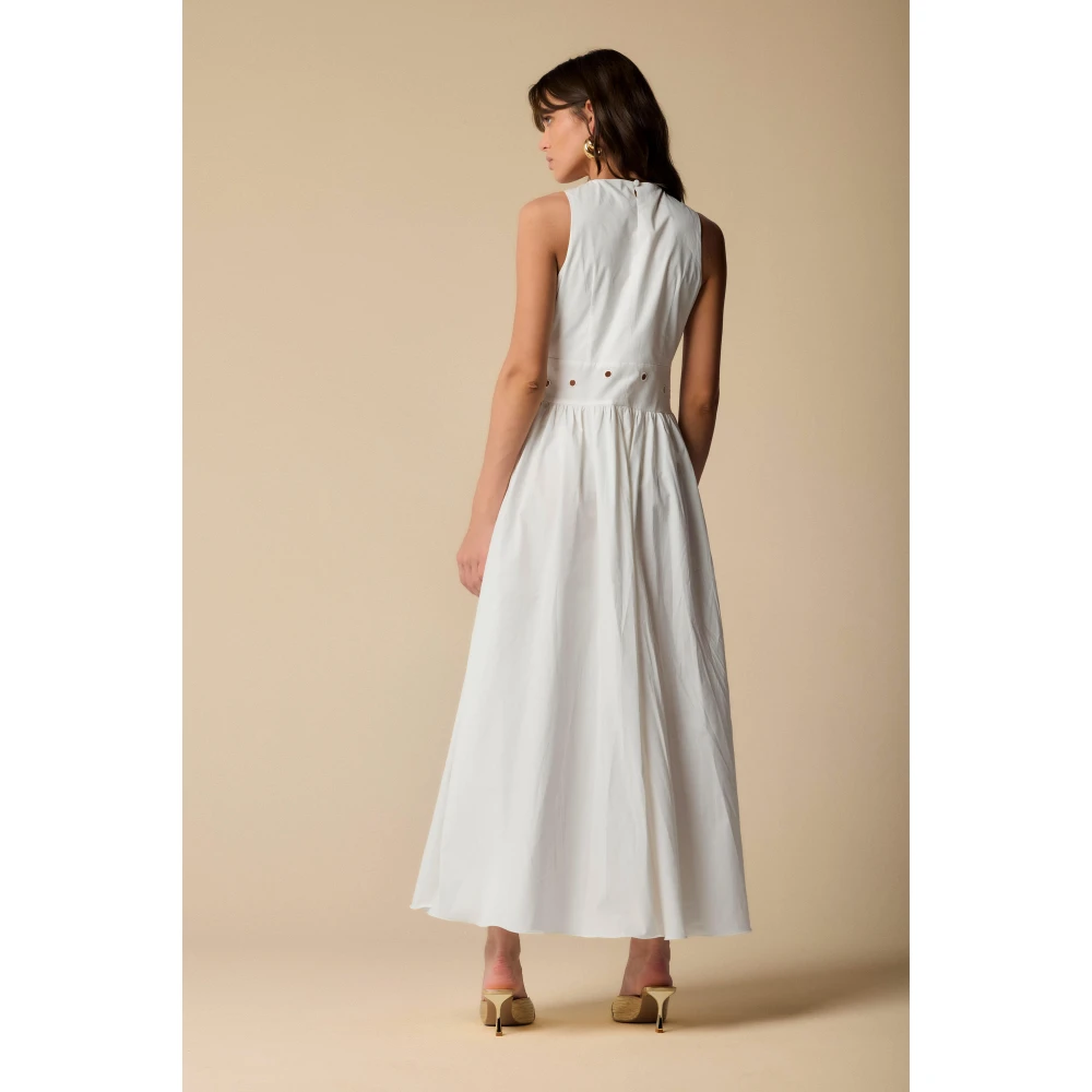 Kocca Elegante Maxi Jurken voor Vrouwen White Dames