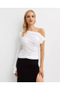 witte-een-mouw-asymmetrische-top