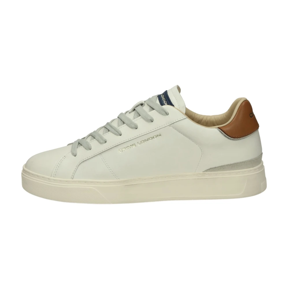 Crime London White Sneakers, Male, 11 Uk, Trainers Basse