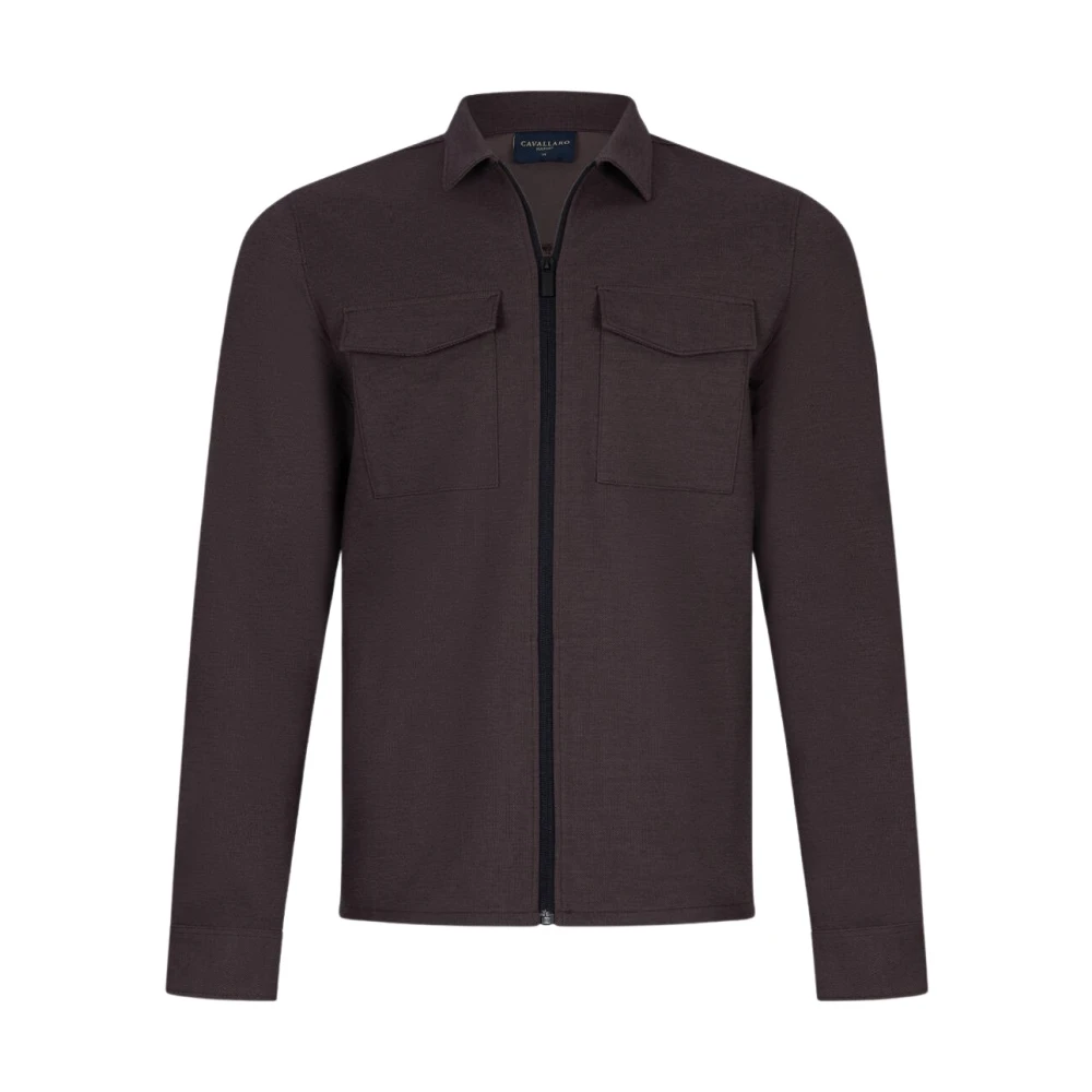Cavallaro Overshirt Zivoli Stijlvolle Shirt Brown Heren