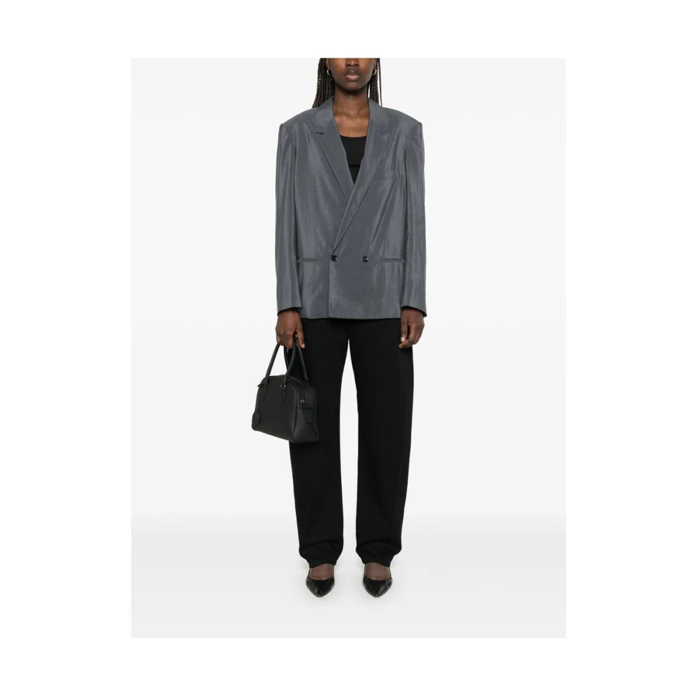 Lemaire Zwarte Klassieke Broek met Vijf Zakken Black Dames