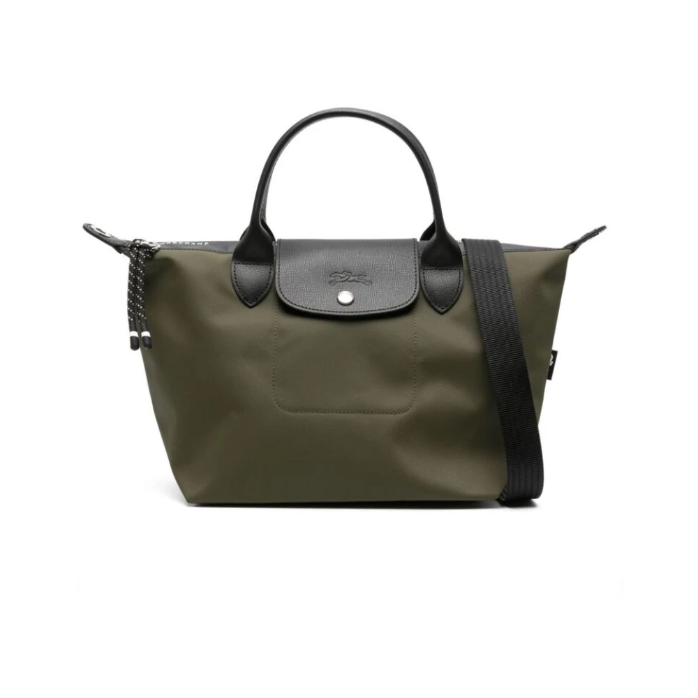 Longchamp Groene ECONYL Kalfsleren Handtas Green Dames