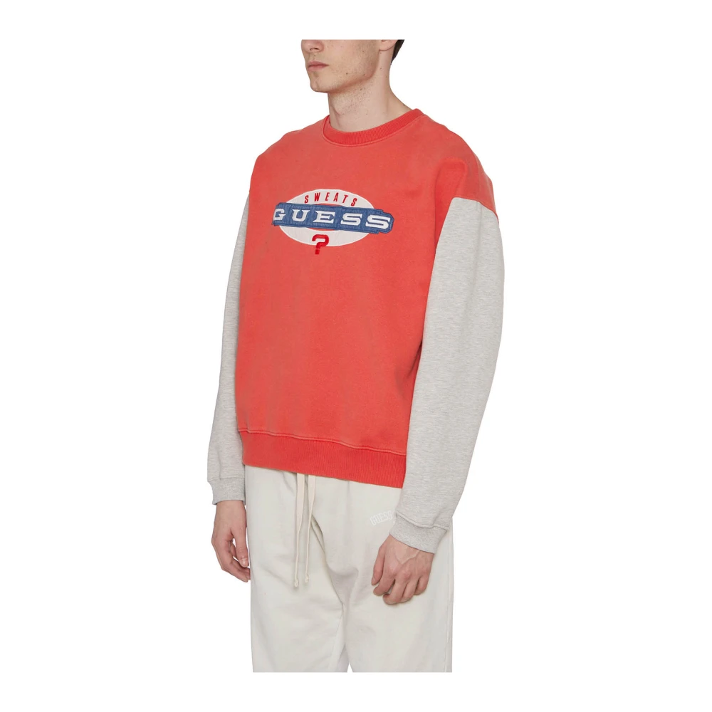 Guess Vintage Logo Katoenen Sweatshirt Red Heren