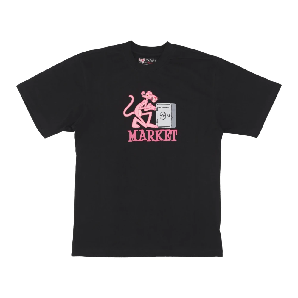 Market Pink Panther Zwart Heren T-shirt Black Heren