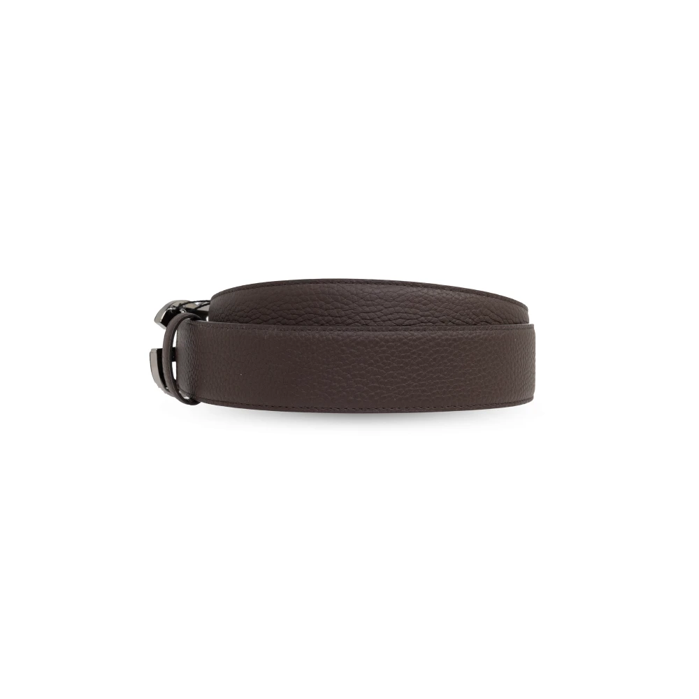 Dolce & Gabbana Leren riem Brown Heren