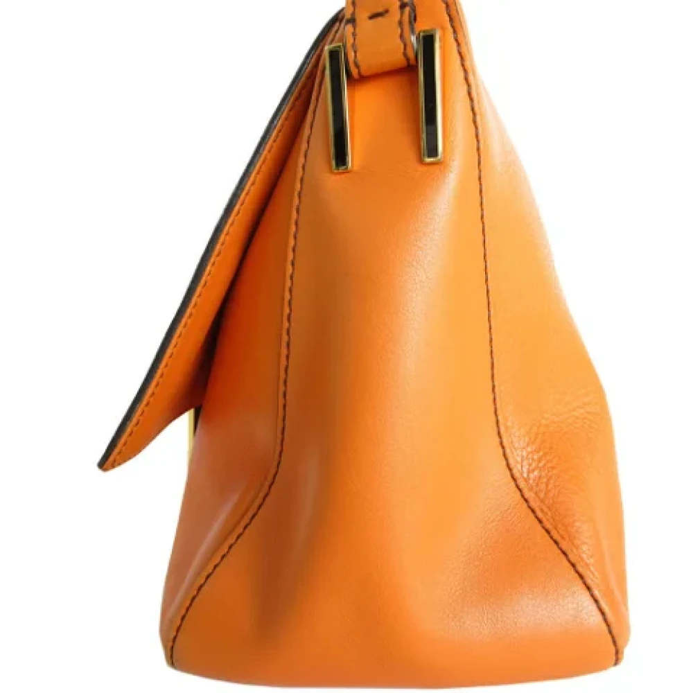 Fendi Vintage Pre-owned Leather fendi-bags Orange Dames