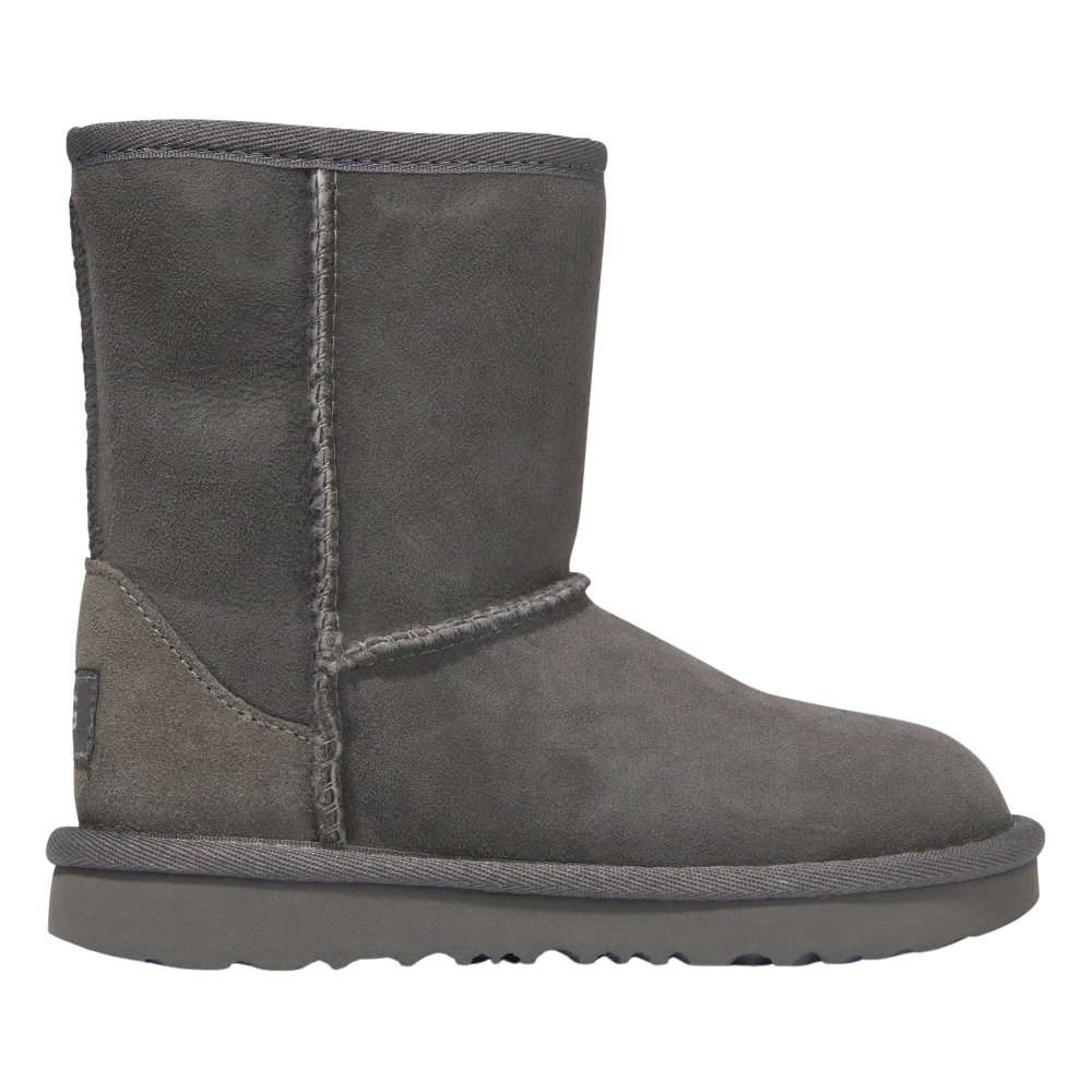 Ugg Gray Classic Ii Sheepskin Winter Boots - Female - Kids Boots - 23 1/2 Eu - Kids
