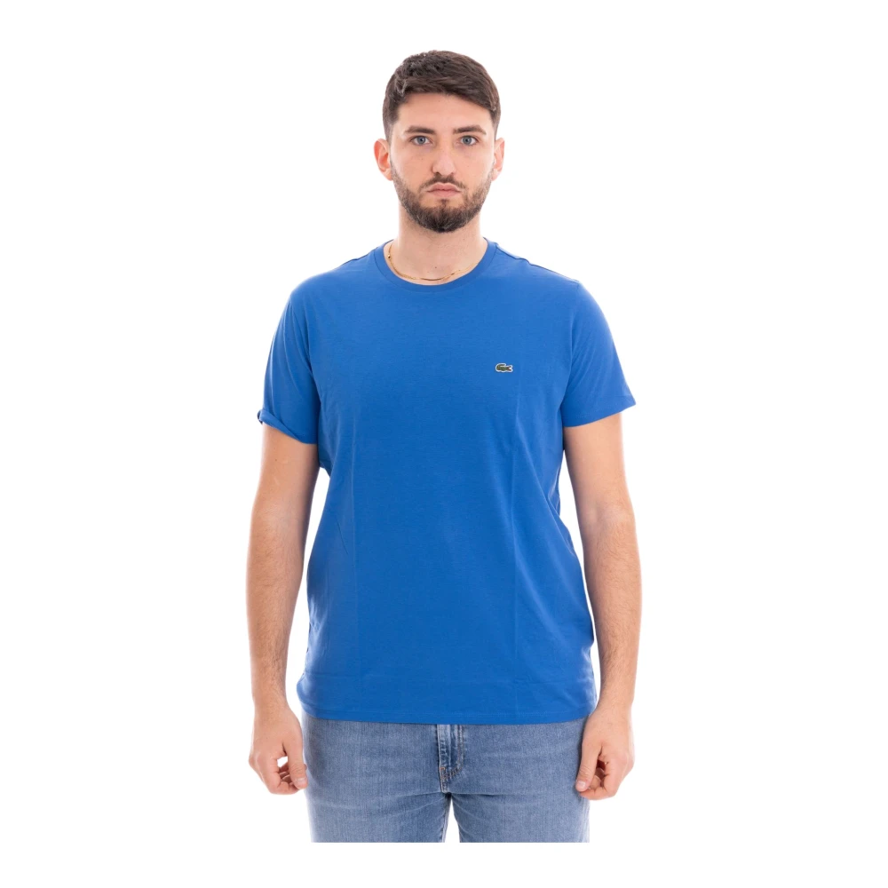 Lacoste Heren Crew Neck T-Shirt Blue Heren