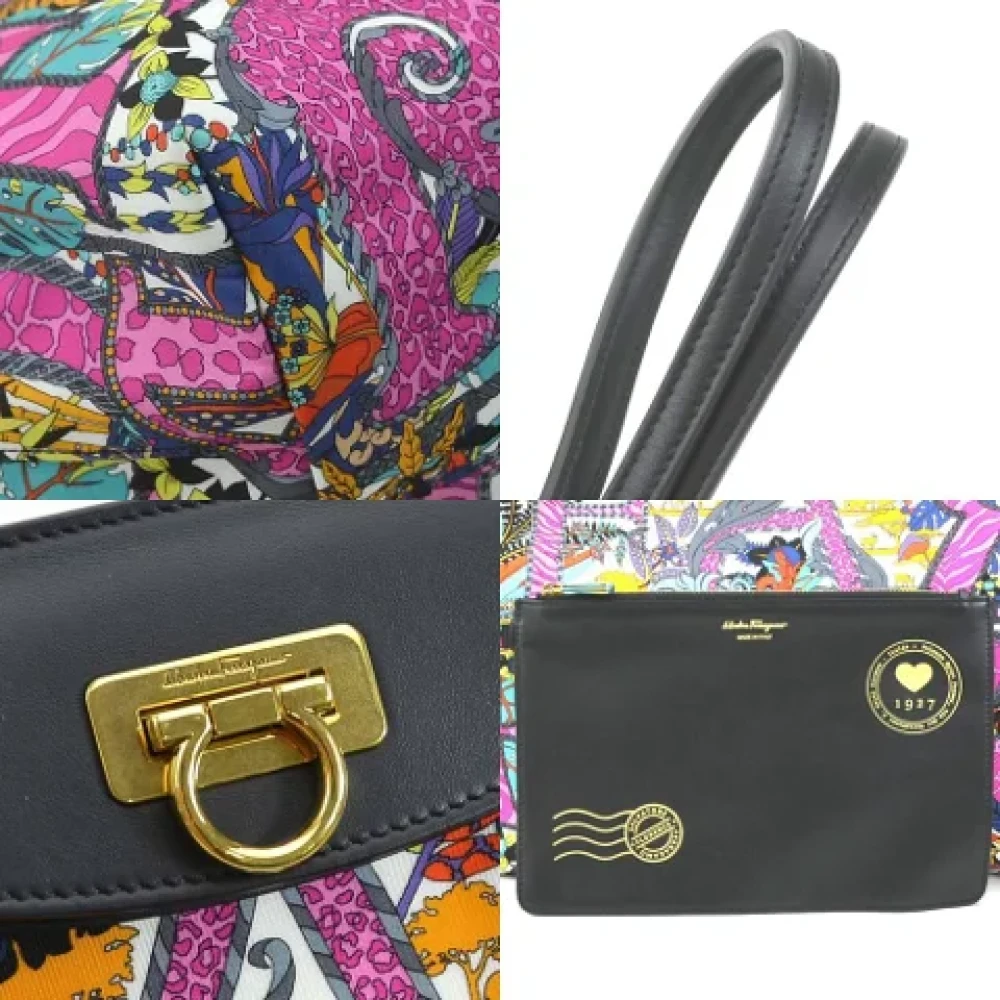 Salvatore Ferragamo Pre-owned Leather shoulder-bags Multicolor Dames