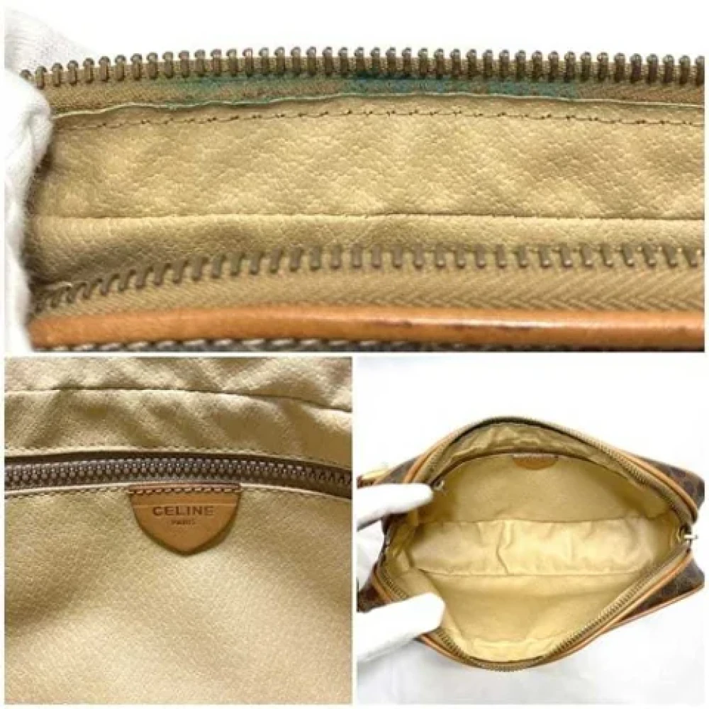 Celine Vintage Pre-owned Plastic clutches Beige Dames