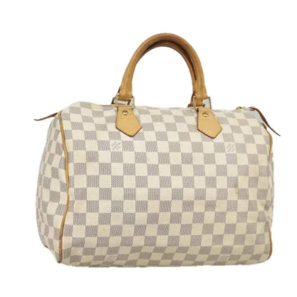 Louis Vuitton Vintage Pre-owned Canvas handbags White Dames