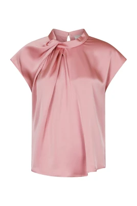 Fleur Drapy Satin Blouse