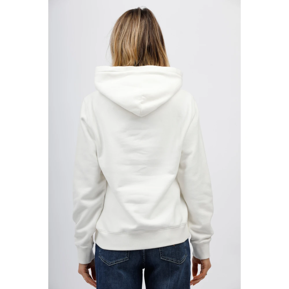 MC2 Saint Barth Hoodie met strass logo White Dames