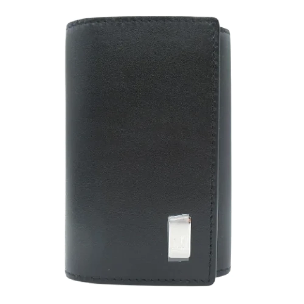 Dunhill Pre-owned Leather key-holders Black Dames