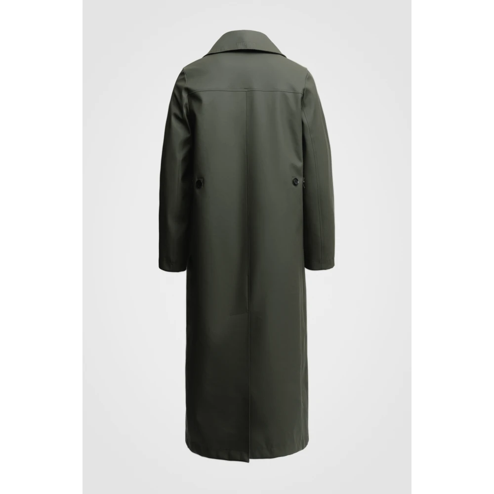 Stutterheim Elegante Regen Trenchcoat Green Dames